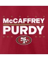 Christian McCaffrey & Brock Purdy San Francisco 49ers Wahlspieler-T-Shirt – Scharlachrot
