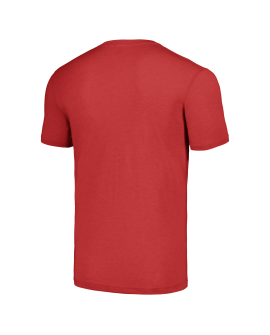 Christian McCaffrey San Francisco 49ers Homage Unisex-Karikatur-Spieler-Tri-Blend-T-Shirt – Scharlachrot