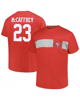 Christian McCaffrey San Francisco 49ers Big & Tall T-Shirt – Scharlachrot