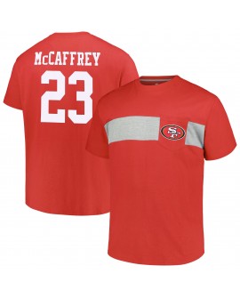 Christian McCaffrey San Francisco 49ers Big & Tall T-Shirt – Scharlachrot