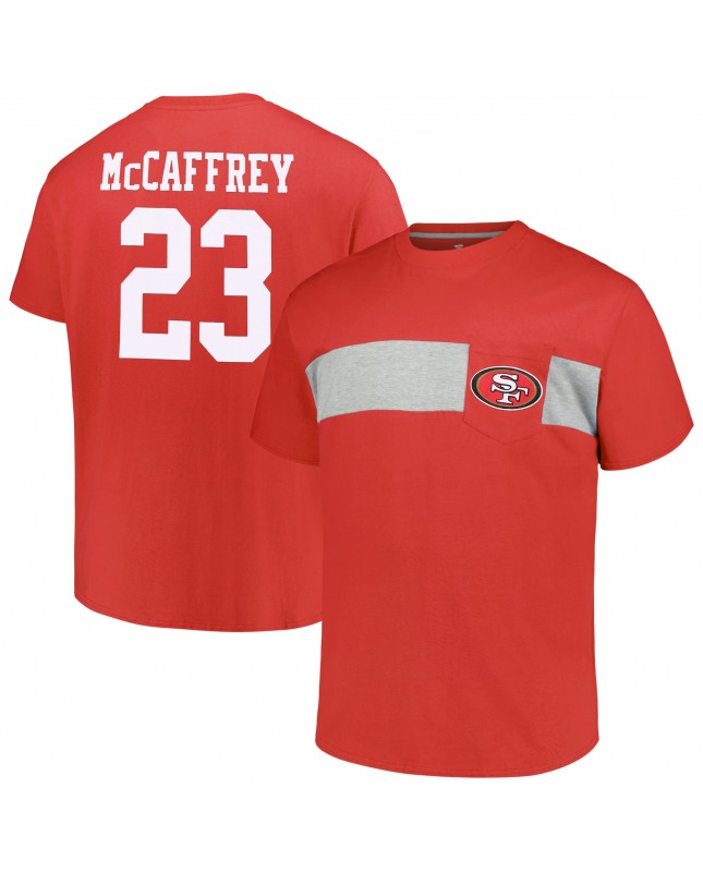 Christian McCaffrey San Francisco 49ers Big & Tall T-Shirt – Scharlachrot
