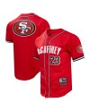 Christian McCaffrey San Francisco 49ers Pro Standard Mesh Button-Up Baseball-Trikot – Scharlachrot