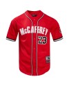 Christian McCaffrey San Francisco 49ers Pro Standard Mesh Button-Up Baseball-Trikot – Scharlachrot