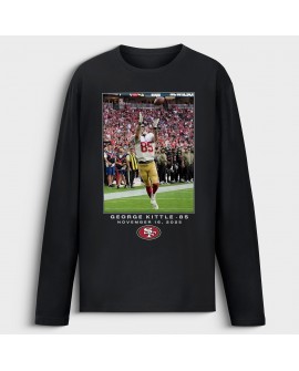 George Kittle San Francisco 49ers NFL Flash Features Week 11 Langarm-T-Shirt – Schwarz