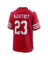 Christian McCaffrey San Francisco 49ers Nike Spiele-Trikot – Scharlachrot