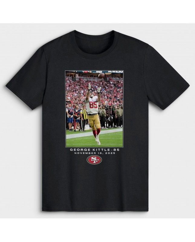 George Kittle San Francisco 49ers NFL Flash Features Week 11 T-Shirt – Schwarz