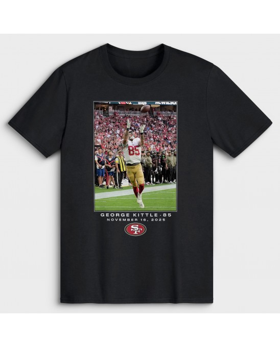 George Kittle San Francisco 49ers NFL Flash Features Week 11 T-Shirt – Schwarz