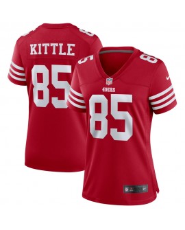 George Kittle San Francisco 49ers Nike Damen-Spielertrikot – Scharlachrot
