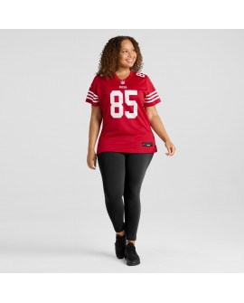 George Kittle San Francisco 49ers Nike Damen-Spielertrikot – Scharlachrot