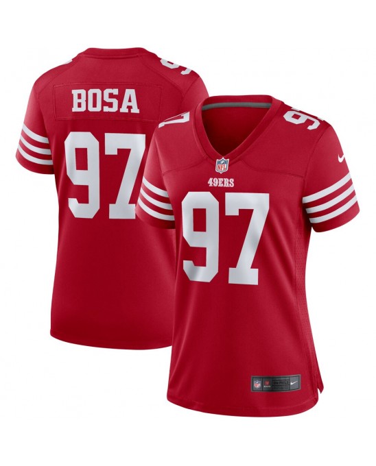 Nick Bosa San Francisco 49ers Nike Damen-Spielertrikot – Scharlachrot