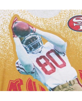 Jerry Rice San Francisco 49ers Mitchell & Ness Burst Retired Spieler T-Shirt – Grau