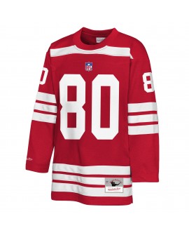 Jerry Rice San Francisco 49ers Mitchell & Ness Jugend-Hockey-Modetrikot – Scharlachrot