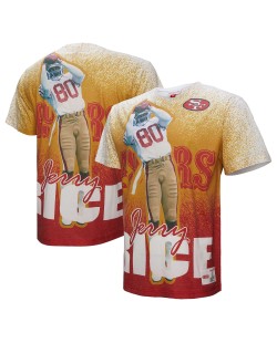 Jerry Rice San Francisco 49ers Mitchell & Ness Burst Retired Spieler T-Shirt – Grau