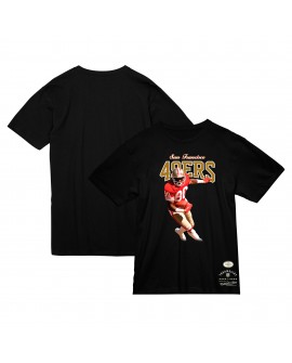 Jerry Rice San Francisco 49ers Mitchell & Ness Sideline Retired Spieler T-Shirt – Schwarz