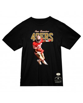 Jerry Rice San Francisco 49ers Mitchell & Ness Sideline Retired Spieler T-Shirt – Schwarz