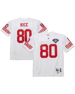 Jerry Rice San Francisco 49ers 1994 Mitchell & Ness Authentic Throwback-Spielertrikot im Ruhestand – Weiß