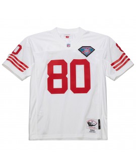 Jerry Rice San Francisco 49ers 1994 Mitchell & Ness Authentic Throwback-Spielertrikot im Ruhestand – Weiß