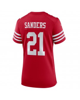 Deion Sanders San Francisco 49ers Nike Damen-Spieler Trikot im Ruhestand – Scharlachrot