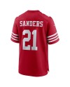 Deion Sanders San Francisco 49ers Nike Team Retired SpielerTrikot – Scharlachrot