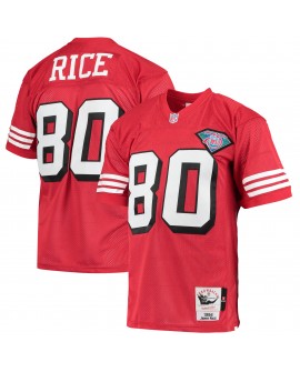 Jerry Rice San Francisco 49ers 1994 Mitchell & Ness Authentic Throwback-Spielertrikot im Ruhestand – Scharlachrot