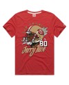Jerry Rice San Francisco 49ers Homage Unisex Retired Spieler Classic Cartoon T-Shirt – Scharlachrot