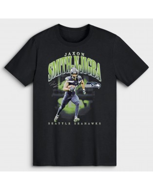 Jaxon Smith-Njigba Seattle Seahawks Big & Tall Spieler Hype T-Shirt – Schwarz