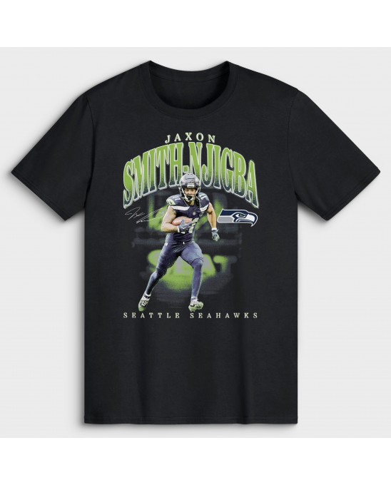 Jaxon Smith-Njigba Seattle Seahawks Big & Tall Spieler Hype T-Shirt – Schwarz
