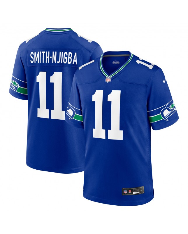Jaxon Smith-Njigba Seattle Seahawks Nike Throwback Spieler-Spieler Trikot – Royal