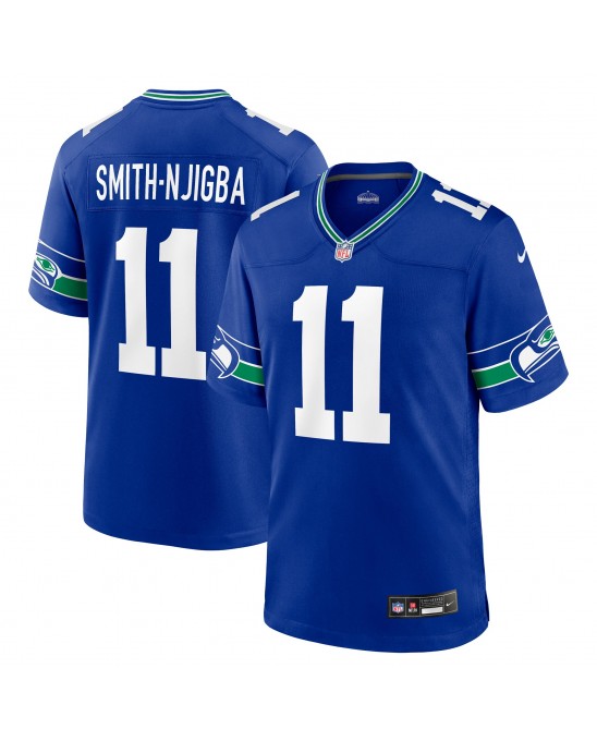 Jaxon Smith-Njigba Seattle Seahawks Nike Throwback Spieler-Spieler Trikot – Royal