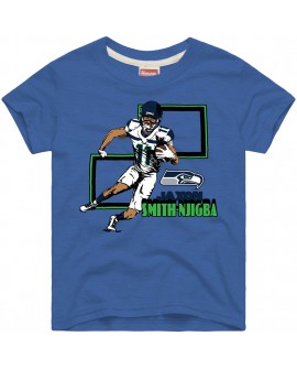 Jaxon Smith-Njigba Seattle Seahawks Homage Youth Draft Tri-Blend T-Shirt – Royal