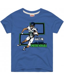 Jaxon Smith-Njigba Seattle Seahawks Homage Youth Draft Tri-Blend T-Shirt – Royal