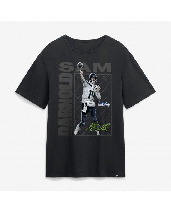 Sam Darnold Seattle Seahawks Ton-in-Ton-T-Shirt – Schwarz