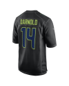 Sam Darnold Seattle Seahawks Nike Super Bowl LX Patch Carbon Mode-Spieler Trikot – Schwarz