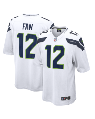 12s Seattle Seahawks Nike Spieler Trikot – Weiß