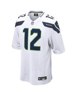 12s Seattle Seahawks Nike Spieler Trikot – Weiß