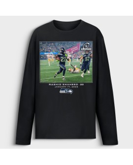 Rashid Shaheed Seattle Seahawks NFL Flash Features Langarm-T-Shirt – Schwarz