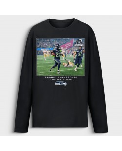 Rashid Shaheed Seattle Seahawks NFL Flash Features Langarm-T-Shirt – Schwarz