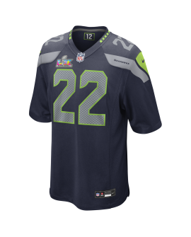 Rashid Shaheed Seattle Seahawks Nike Super Bowl LX Patch Spieler Trikot – College Navy