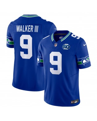 Kenneth Walker III Seattle Seahawks Nike 50th Season Vapor F.U.S.E. Limitiertes Trikot – Royal