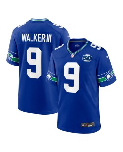 Kenneth Walker III Seattle Seahawks Nike Alternate 50. Saison-Spieler Trikot – Königsblau