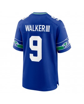 Kenneth Walker III Seattle Seahawks Nike Alternate 50. Saison-Spieler Trikot – Königsblau