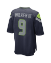 Kenneth Walker III Seattle Seahawks Nike Super Bowl LX Patch-Spieler Trikot – College Navy