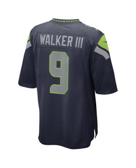 Kenneth Walker III Seattle Seahawks Nike Super Bowl LX Patch-Spieler Trikot – College Navy