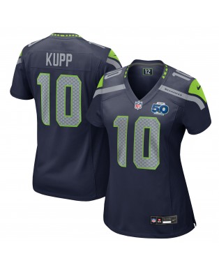 Cooper Kupp Seattle Seahawks Nike Damen-Team-Spieler Trikot der 50. Saison – College Navy