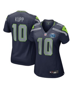Cooper Kupp Seattle Seahawks Nike Damen-Team-Spieler Trikot der 50. Saison – College Navy