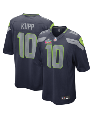 Cooper Kupp Seattle Seahawks Nike Super Bowl LX Patch Spieler Trikot – College Navy