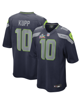 Cooper Kupp Seattle Seahawks Nike Super Bowl LX Patch Spieler Trikot – College Navy