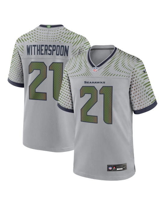 Devon Witherspoon Seattle Seahawks Nike 2025 Rivalries Collection Spieler Trikot – Wolfgrau
