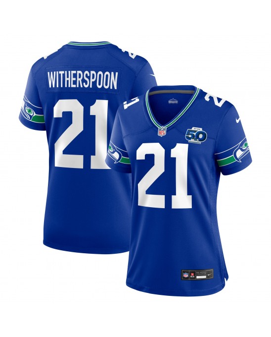 Devon Witherspoon Seattle Seahawks Nike Alternate 2 Spieler Trikot für die 50. Saison für Damen – Königsblau