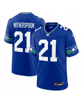 Devon Witherspoon Seattle Seahawks Nike Throwback Spieler-Spieler Trikot – Königsblau